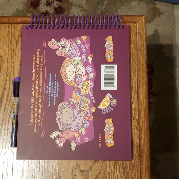 NEW Scholastic Best Friends Collage Journal Book with Stickers - Picture 2 of 11